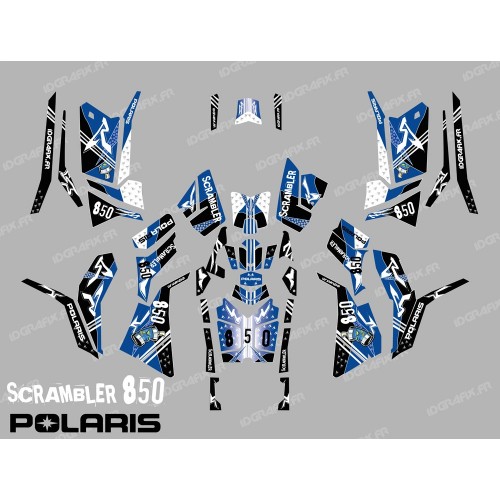 Kit dekor Street Blau (Full) - IDgrafix - Polaris Scrambler 850/1000