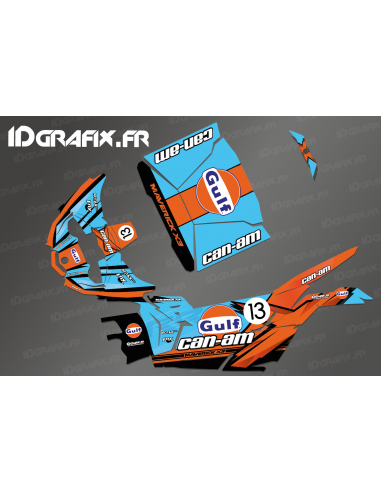 Kit décoration Gulf Edition - Idgrafix - Can Am Maverick X3 - M. HAUK