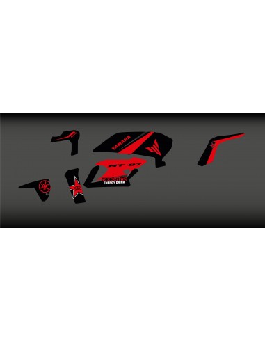 Kit déco Rockstar Edition (Rouge) - IDgrafix - Yamaha MT-07 (après 2018)