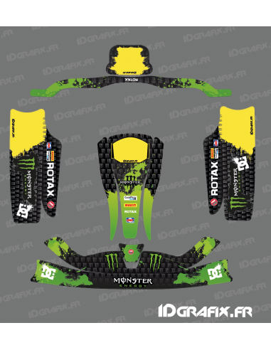 Kit déco 100% Perso Monster Vert pour Karting KG CIK02