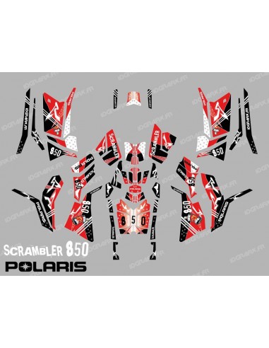 Kit décoration Street Rouge (Full) - IDgrafix - Polaris 850 Scrambler