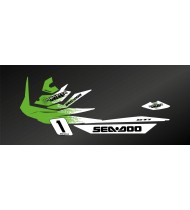 Kit de décoration Monstruo Media (Verde) para Seadoo GTI