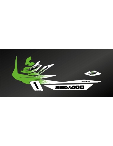Kit dekor Monster Medium (Grün) für Seadoo GTI