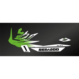 Kit dekor Monster Medium (Grün) für Seadoo GTI-idgrafix