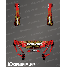 Kit decoration Cracked Series Red - IDgrafix - Can Am Traxter - IDgrafix