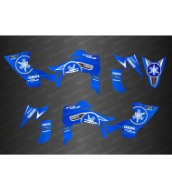 Kit décoration Karbonik Bleu/Blanc - IDgrafix - Yamaha YFZ 450 / YFZ 450R -  Idgrafix