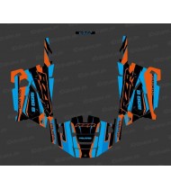 Kit de decoració Fàbrica Edició (Blau/Taronja) - IDgrafix - Polaris RZR 900 -idgrafix