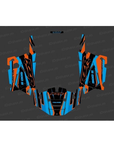 Kit de decoración de la Fábrica de Edición (Azul/Naranja) - IDgrafix - Polaris RZR 900
