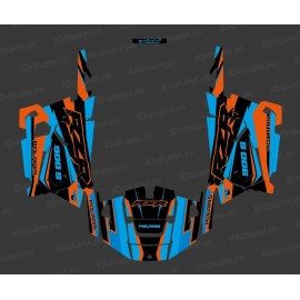 Kit de decoración de la Fábrica de Edición (Azul/Naranja) - IDgrafix - Polaris RZR 900 -idgrafix