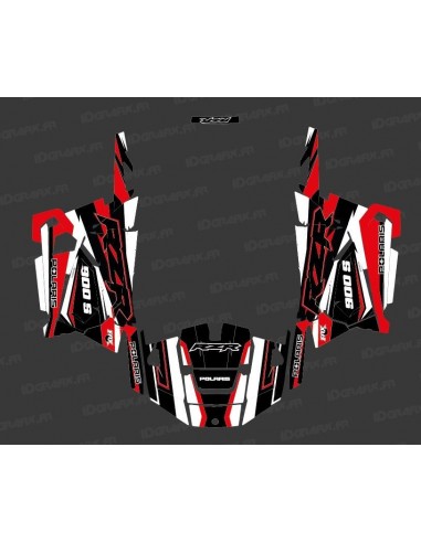 Kit de decoració Fàbrica Edició (Blanc/Vermell) - IDgrafix - Polaris RZR 900 -idgrafix