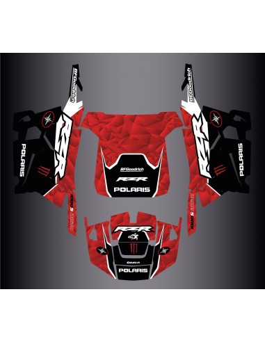 Kit de decoración de XP1K Edición (Rojo)- IDgrafix - Polaris RZR 1000 S/XP