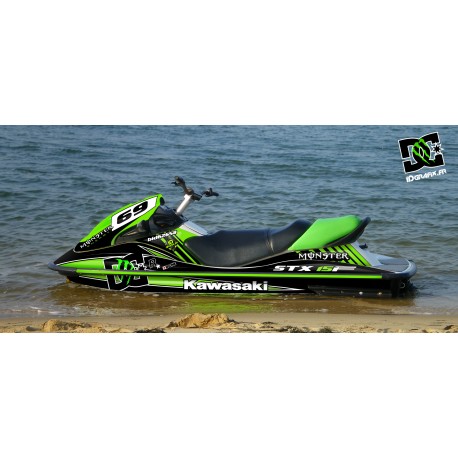 Kit de decoració 100% Personalitzat M Verd per a Kawasaki STX 15F -idgrafix