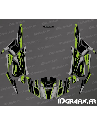 Kit décoration Factory Edition (Gris/Vert)- IDgrafix - Polaris RZR 1000 S/XP