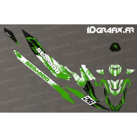 Kit de decoración de la Salpicadura de la Carrera de Edición (Verde) - Seadoo RXT-X 300 -idgrafix