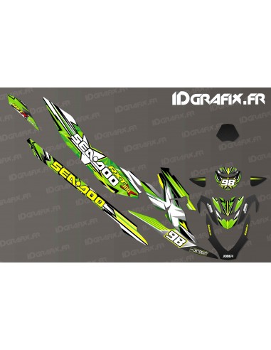 Kit décoration Monster Race Edition (Vert) - Seadoo RXT-X 300