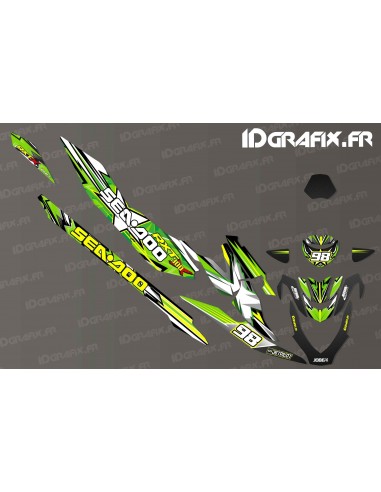 Kit de décoration Cursa de Monstre Edició (Verd) - Seadoo RXT-X 300 -idgrafix