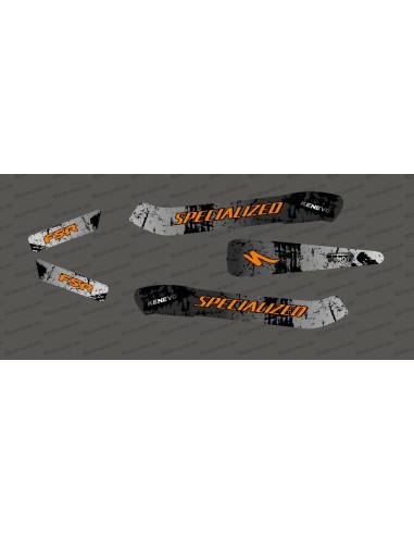 Kit déco Brush Edition Light (Gris/Orange) - Specialized Kenevo 2020