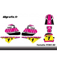 Kit décoration Rose Vintage Full - IDgrafix - Yamaha 80 Piwi