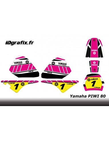 Kit decoration Pink Vintage Full - IDgrafix - Yamaha 80 Piwi