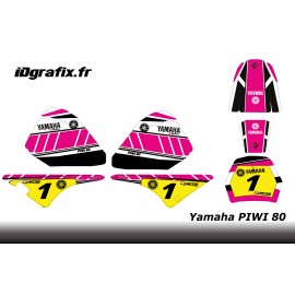 Kit decoration Pink Vintage Full - IDgrafix - Yamaha 80 Piwi - IDgrafix
