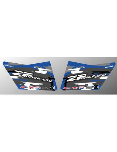 Kit décoration Portes CF Moto Zforce (Bleu) - ZF Edition - IDgrafix