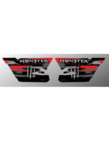 Kit de decoración de Puertas CF Moto Zforce (Rojo)- Monster Edition - IDgrafix