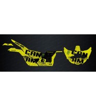 Kit de decoració Spatter Edició Groga (Manta) - Idgrafix - Can Am Maverick X3 -idgrafix