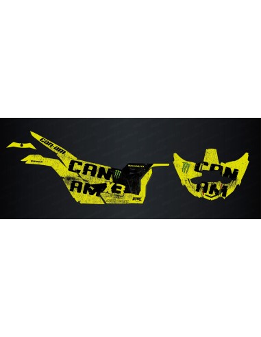 Kit de decoració Spatter Edició Groga (Manta) - Idgrafix - Can Am Maverick X3 -idgrafix