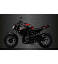 Kit decorazione racing (Grigio/Rosso) - IDgrafix - Yamaha MT-07 (2018-2020) - Idgrafix