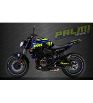 Kit decorazione Palmi Edition Blu fluo/giallo - IDgrafix - Yamaha MT-07 (2018-2020) - Idgrafix