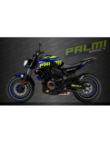 Kit decoration Palmi Edition Blue/yellow Fluo - IDgrafix - Yamaha MT-07 (after 2018)