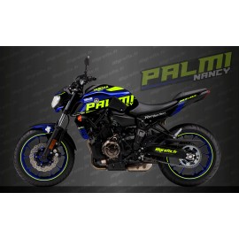 Kit decoration Palmi Edition Blue/yellow Fluo - IDgrafix - Yamaha MT-07 (after 2018) - IDgrafix