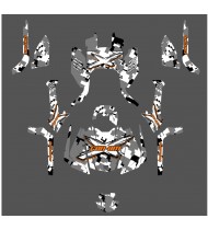 Kit de decoració Digital Camo Edició Completa (Taronja) - IDgrafix - Can Am Outlander G2 -idgrafix