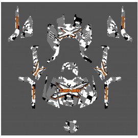 Kit decoration Digital Camo Full Edition (Orange) - IDgrafix - Can Am Outlander G2 - IDgrafix