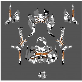 Kit dekor Digital Camo Full Edition (Orange) - IDgrafix - Can-Am Outlander G2-idgrafix