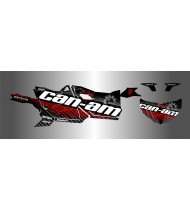 Kit decorazione LightNing Edition (Rosso) - Idgrafix - Can Am Maverick SPORT