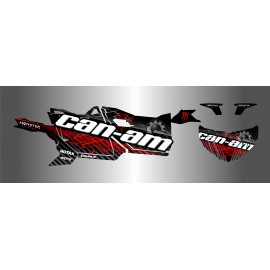 Kit de decoració de Llamps Edició (Vermell) - Idgrafix - Can Am Maverick ESPORT -idgrafix