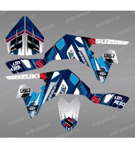 Kit décoration Pics Bleu - IDgrafix - Suzuki LTR 450