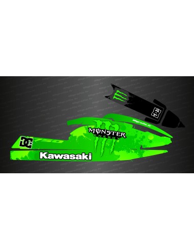 Kit decoration Splash green for Kawasaki SX-SXR-SXI 750