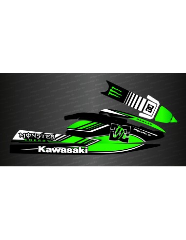 Kit de décoration Monstruo DC (verde) para la Kawasaki SX-SXR-SXI 750