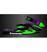 Kit de décoration Monstre DC (color Lila i Verd) per a Kawasaki SX-SXR-SXI 750 -idgrafix