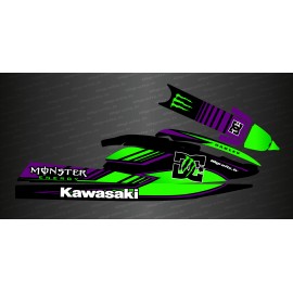Kit décoration Monster DC (Purple/Vert) pour Kawasaki SX-SXR-SXI 750