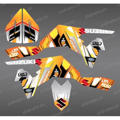 Kit décoration Pics Jaune - IDgrafix - Suzuki  LTR 450