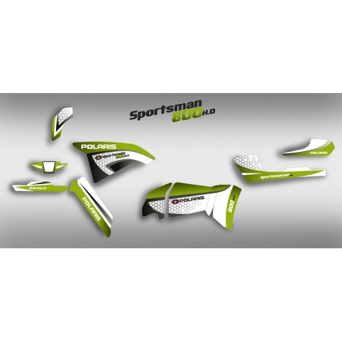 Kit décoration Vert Limited Series  - IDgrafix - Polaris 800 Sportsman