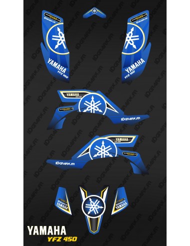 Kit decoration Karbonik Blue - IDgrafix - Yamaha YFZ 450