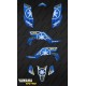 Kit décoration Karbonik Bleu/Jaune - IDgrafix - Yamaha YFZ 450 / YFZ 450R-idgrafix