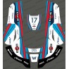 Etiqueta engomada de la F1 Williams edición - Robot cortacésped Husqvarna AUTOMOWER -idgrafix