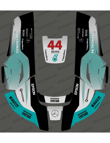 F1 Mercedes 2021 edition sticker - Husqvarna AUTOMOWER robotic mower - Idgrafix