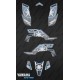 Kit dekor Karbonik Grau - IDgrafix - Yamaha YFZ 450 -idgrafix