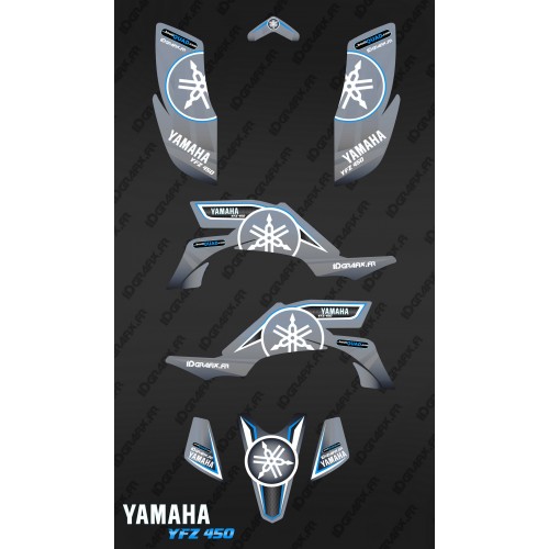 Kit dekor Karbonik Grau - IDgrafix - Yamaha YFZ 450